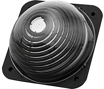 RAGOPILEN Inflatable Swimming Pool, Solar Dome Pool Heater with Connector, Black