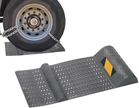 Tappetino di parcheggio per garage – al parcheggio in gomma, antiscivolo, robusto garage per parcheggio, indicatore di arresto auto, garage per garage