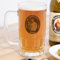 Wanapix | Chope à Bière Transparente Personnalisée avec Nom et Texte | Verre Transparent | 500 ml | Passe au Lave-vaisselle | Moine
