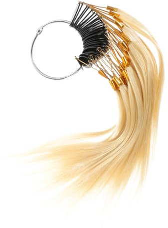 TOPPERFUN 30Pièces Échantillons de Couleur de Cheveux Nuancier Cheveux Humains pour Salon de Coiffure et Test de Accessoires pour Coloristes et Fabricants de