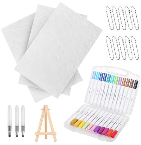 Kit de pintura mágica con 12 marcadores y chian Pen 3D Canvas Sponge (rectángulo) (a)
