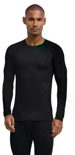 FALKE Men's Wool-Tech Light Longsleeved Sports Functional Shirt Thermoregulating for Hot and Cold Weather Breathable Climate-Regulating Odour-Neutralising Wool Functional Yarn 1 piece