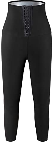 2026 Thermal Tights for Women Man Sweat Sauna Pants High Waist Trainer Slimming Leggings Compression Workout Body Shaper Thighs (Silver, S)