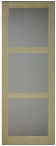 Porte Interieur en Paulownia 3 MIROIRS, Largeur 83 CM