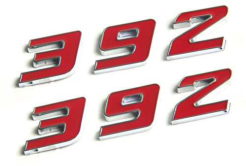Yoaoo Aufkleber für Dodge Hemi Challenger Chrysle 300C, Rot, 2 Stück