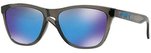 Oakley Men's Frogskins Asian Fit Sunglasses,OS,Gray Smoke/Prizm Sapphire