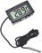 Sensor de Temperatura LCD Frigorífico Termómetro de Temperatura Acuario Termómetro Pantalla Digital Termómetro Fuerte Rango de Temperatura Antiinterferente -50~110°C(Negro)