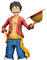 BANPRESTO One Piece Actionfigur Monkey. D. Luffy aus Kunststoff. Manga Dimensions