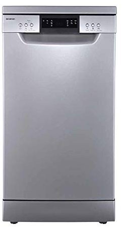 INFINITON | Lavavajillas Estrecho DIW-43SP | Capacidad 9 Litros | Ancho 45cm | Control Electronico | 7 Programas | Display LED | Clase Energética E | Color Inox