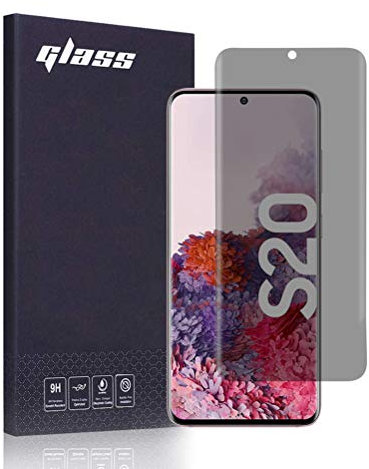 FiiMoo [2 Stück Privacy Schutzfolie Kompatibel mit Samsung Galaxy S20,[Fingerabdruckerkennung][Vollständige Abdeckung][Anti-Kratzen],Anti-Spy TPU Ultra HD-Weichfilm Displayschutzfolie für Galaxy S20