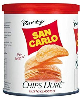 San Carlo Chips Dore' Classico 12 barattoli da 45 gr