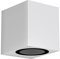 ledscom.de Wandleuchte ALSE für außen, IP54, Downlight, weiß matt, eckig, 1x GU10 max. 35W