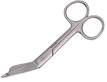 Hochwertige kleine Faude Verbandschere nach Lister !!extra scharf!! für Verband, Pflaster und Kleider, rostfreier Edelstahl (klein 11,5cm)