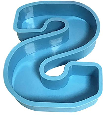 WENDAO Große Silikonform Buchstaben Nummer DIY alphanumerische Kuchenform aus Kristall Resin Gießharz Formen Rückwärts Silikon Alphabet Harz Gießform für Herstellung von Basteln (S)
