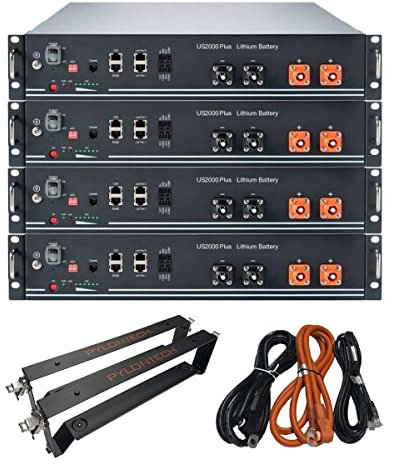 Pylontech 9,6 kWh 0% MwSt §12 III UstG Solarspeicher Lithium LiFePO4 inkl. Kabel, Halterung und BMS