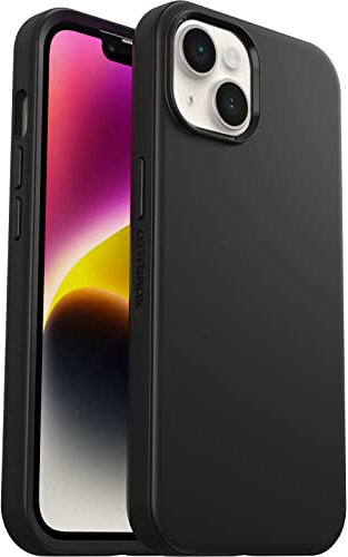 OtterBox Symmetry+ Case for iPhone 14/iPhone 13 with MagSafe, Shockproof, Drop proof, Protective Thin Case, 3x Tested to Military Standard, Antimicrobial Protection, Black