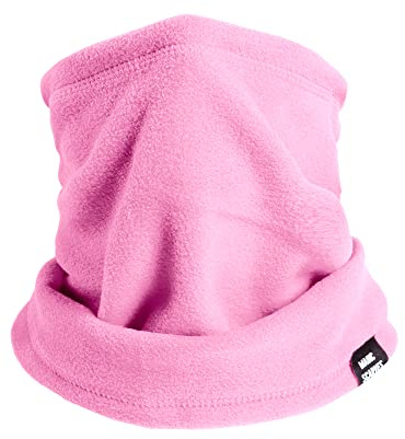 Winter Outdoor Pink Fleece Men Snood Neck Tube Scarf Biker Ski Bandana Gaiter Beanie Hat for Mens Womens