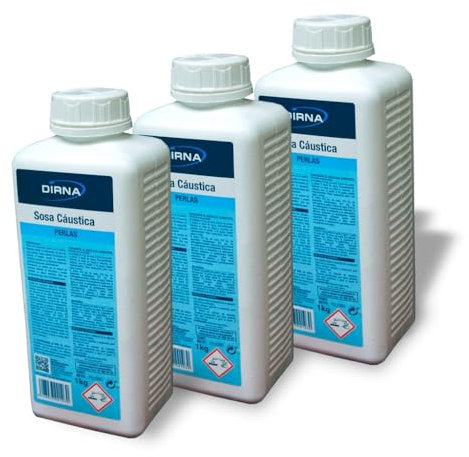 Sosa Cáustica Desatascadora • Elimina la Suciedad y Desatasca Tuberías • Fórmula Muy Fuerte • Pack de Ahorro 3 Unidades