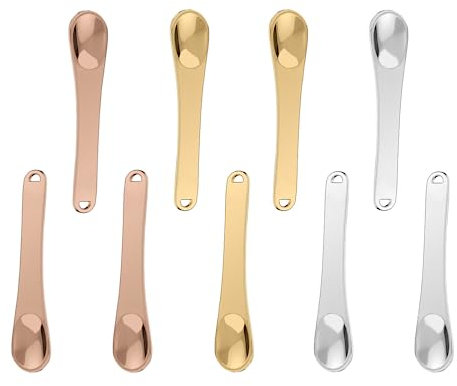 9Pcs Makeup Mask Spoon Metal Makeup Spoon Facial Cream Cosmetic Spoon Useful Cosmetic Spatulas for Face Mask Cream Lotions Moisturizers