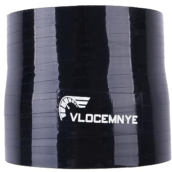 VLOCEMNYE Raccord droit en silicone,ID 3 pouces (76 mm)-3 1/4 pouces (83 mm),Longueur 76 mm (0,249 pi),Raccord de tuyau pour turbo/refroidisseur/admission en 4 plis renforcé,Tuyaux hydrauliques