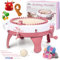 noonchili Strickmaschine, 48 Nadeln, Strickmaschine mit Reihenzähler, intelligenter Doppelstrickwebstuhl, runde Spinnstrickmaschinen für Erwachsene/Kinder, DIY-Strickmaschinen-Set für Mütze,