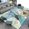 Generisch Flokati Teppich Einfaches, kurzfloriges Wohnzimmer, Schlafzimmer, modern Teppich XXL Blau Hallenteppich Waschbarer Teppich Kinderzimmer 200X300CM