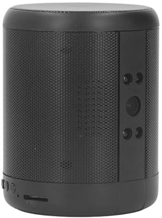 Zunate Camera Bluetooth Speaker, 2K HD Mini WiFi Camera with 140° Viewing Angle, 2 Way Talk, Night Vision, Motion Detection, Remote View