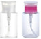 2 Pcs 150ml Nail Polish Remover Liquid Bottles Nail Art Pump Dispensers Push Down Cleanser Bottle Alcohol Pump Bottles Travel Empty Makeup Container