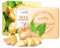Disnace Naturseife Stück 2 stk a 100 g, Feste Seifen Handgemacht, Frische Ingwer Seife Bar, Ginger Bar Soap, Festes Shampoo, Festes Duschgel, Seifenstück für Haut Haare Körper Gesicht