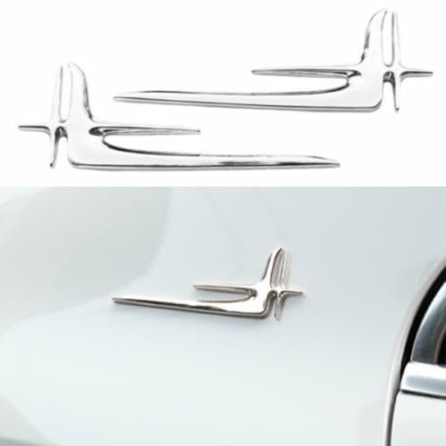 Extended Edition Auto-Seitenemblem-Aufkleber, Chrom-Metall, 3D-Design, Silber