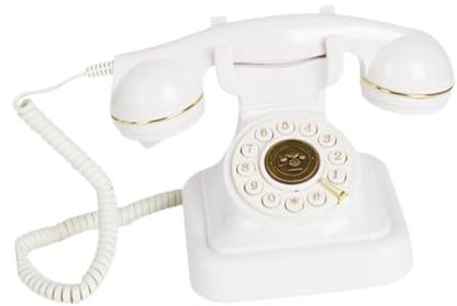 Generic Audio-Gästebuch, Hochzeit Telefon, Retro-Tonbandgerät, Audio-Geschenk für Versammlungen, Hochzeiten, Geburtstage, Geständnisse, Ruhestandsfeier-Dekoration, Weiß