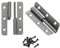 sourcing map 2Pcs Lift Off Hinge, 2 Detachable Lift Off Hinges Left Handed Slip Joint Flag Hinges Rising Butt Door Hinges, Black