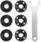 Leapiture 7Pcs Grinder Flange Angle Wrench Lock Nut Metal Spanner Power Tool Replacement Part Durability Wear Proof for DW