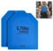 VEVOR Gewichtswestenplatten 2,6 kg x 2 Stk. Premium-Gewichtsplatten aus Stahl, konturierte ergonomische Passform Zusatzgewicht für Gewichtswesten, für Krafttraining Laufen Fitness intensives Training