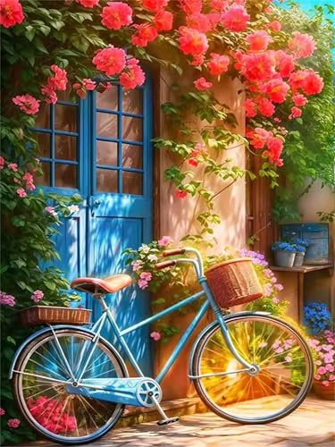 Sunshine Fahrrad Jigsaw Puzzles for Adults 1000 Jigsaw Puzzles Adults,1000 Pieces Puzzle Educational Challenge Toy Games Beautiful Home Decoration Puzzle