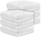 DECASATEXTIL Pack de 6 Toallas Baño Grandes 70x130 cm - 100% Algodón Blanco Suave y Absorbente - Toalla Blanca de Ducha - Juego de Toallas para Hogar y Hostelería