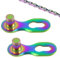 2 PCS 12 Speed Bike Power Lock Chain Links Connector, Quick Link Reusable Steel Bicycle Chain Missing Link Compatible with 12-Speed Chains Colorful for Road Bikes Electroplating Mountain Bicycles