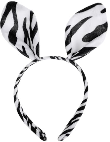 Zebra Ohren Haarreif Süßes Tierkopfband aus Plüsch für Damen