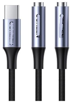 TXJZUQPJ Adattatore for cuffie Typec doppia interfaccia da 3,5 mm Telefono Android cavo audio uno a due conversione due in uno