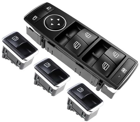 Auto Schalter für elektrische Fensterheber Für W204 Für W212 Für CE Für GLK Klasse 2049055302 2049055402 Electric Power Master Fenster Control Schalter Auto 2049058202 Hauptfensterschalter(E)