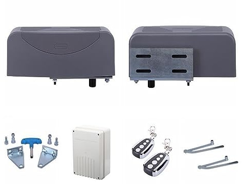 Motor Puerta Corredera, Peso de carga de 400 kg por hoja Abridor de puerta automático articulado for operador de puerta batiente for uso residencial y comercial(Kit 5)