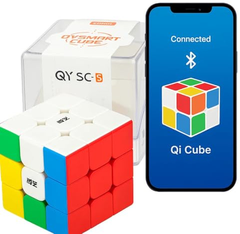Logica Spiele - Magischer Würfel 3x3 Smart - Speed Cubing - Elektronischer Coaching AI - Magnetwürfel - Wettbewerb Würfel für Geistestraining - 3x3 technologisches Knobelspiel