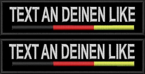 Individueller Aufnäher mit deutscher Flagge - SONDERANGEBOT 2+2 GRATIS (4er Set) - Schneller Verfolgter Versand 3-5 Tage