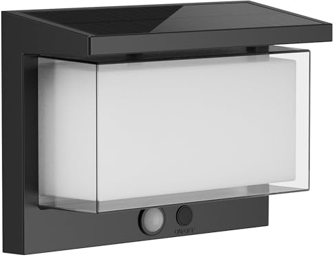 Lumisky ZEANY Solar-Wandleuchte mit Bewegungsmelder, LED, Kaltweiß, Höhe 15 cm
