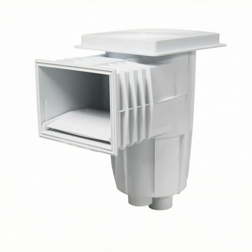 Ronyme Skimmer de Surface de Piscine Aspirateur Écope Ramasse-Feuilles Épurateur en Solide pour Capteur de Débris Flottants et Écume Sortie Inférieure Adapté, AQ-0030
