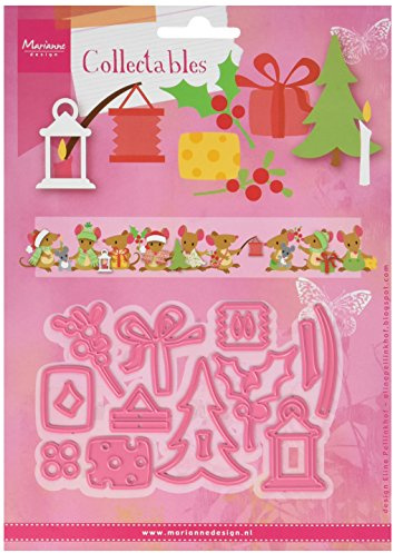 Marianne Design COL1438 Collectables Eline's Outfits, Metall, Rosa, 21 x 15 x 0.5 cm