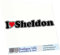 INDIGOS UG - Aufkleber - Autoaufkleber I Love Heart - Ich Liebe mit Herz 15 cm - I Love Sheldon - Auto LKW Truck - Sticker mit Namen vom Mann Frau Kind