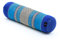 Leewadee Pilates Rolle Nackenstütze kleines Yoga Bolster Yogakissen ökologisches Naturprodukt, Kapok, 50 x 15 x 15 cm, Blau