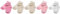 PETTI Artigiani Italiani Calze Neonati Calzino Intimo Bambini 6 Paia, Rosa, 0-3 Mesi Unisex-Bimbi