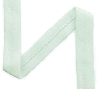 Das hüpfende Komma 1m Jersey-Schrägband Farbe gebrochenes weiß Uni